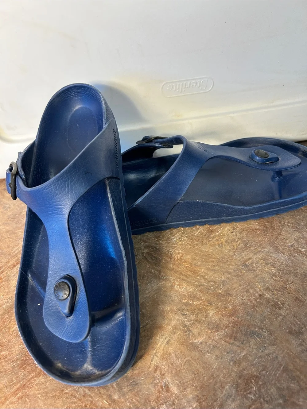Birkenstock Gizeh Essentials  Eva Women's 39 8.5 Navy Blue Slip On